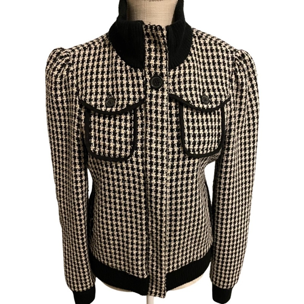 Billabong Vintage Houndstooth Bomber Jacket - Picture 4 of 10